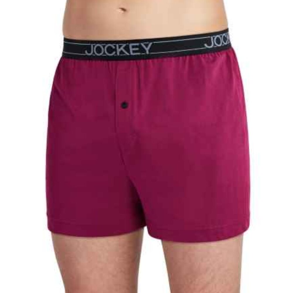2 Jockey® ActiveBlend® Knit 5" Boxer - Small